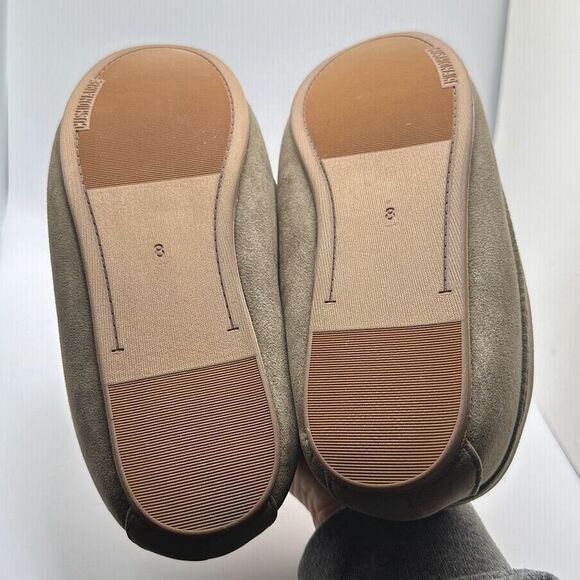 Cushionaire Women's Moccasin Slipper +Memory Foam 8 STONE - Picture 5 of 7